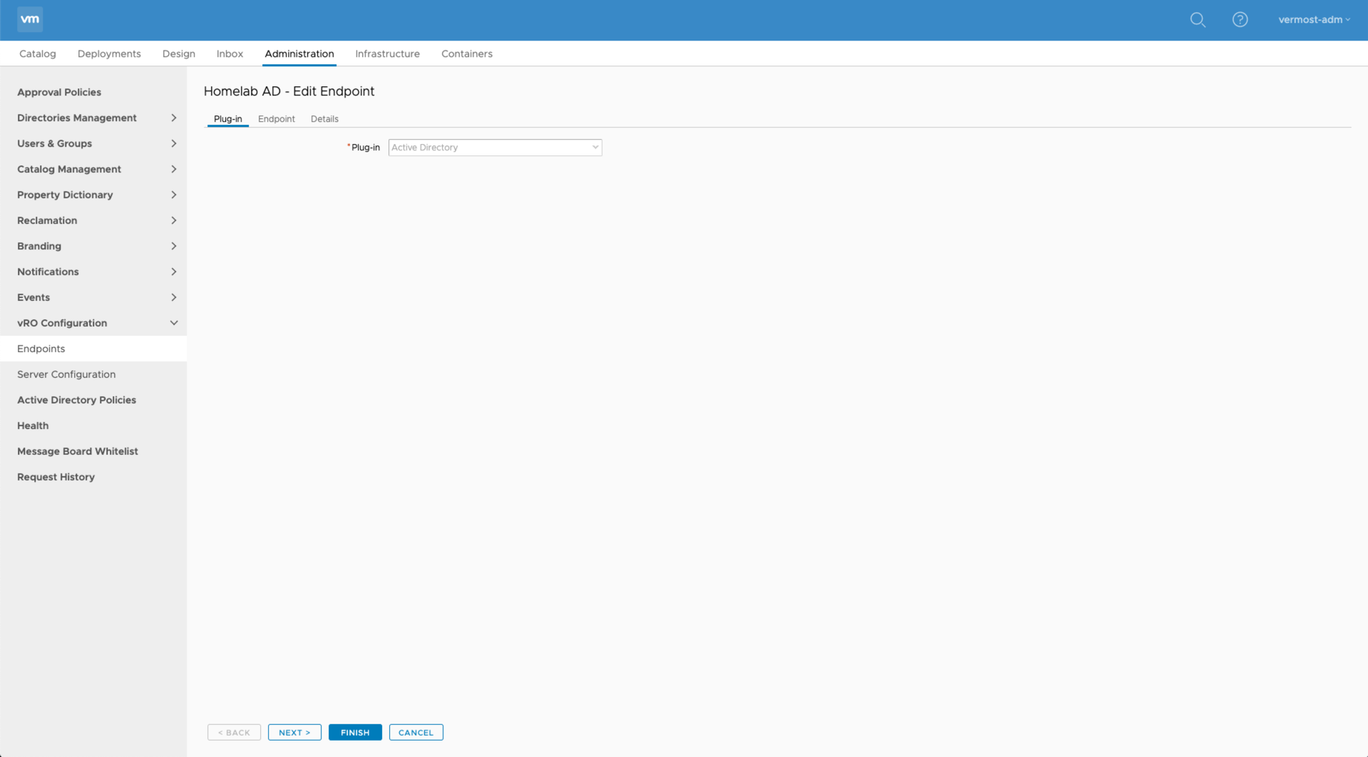 vRO endpoint overview