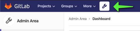 Gitlab Admin Area