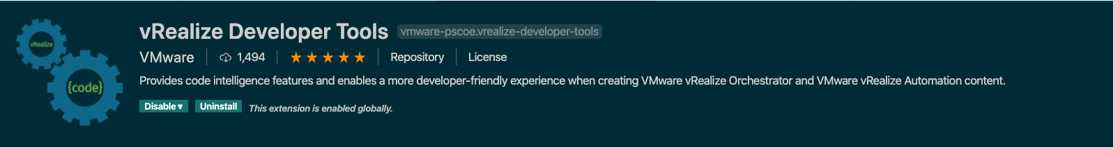 vRealize Developer Tools